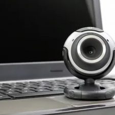 webcam placed on laptop